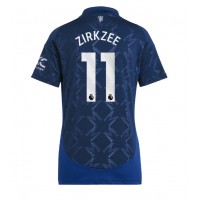 Manchester United Joshua Zirkzee #11 Replica Away Shirt Ladies 2024-25 Short Sleeve